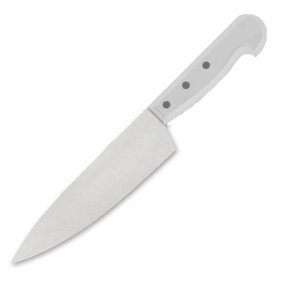 Gurmeaid Şef Bıçağı, Plastik Saplı, 19 cm, Beyaz