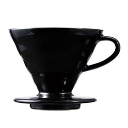 Hario Kasuya Model V60 Seramik Dripper, Siyah - Thumbnail