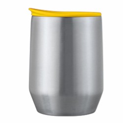 Hario Miolove Paslanmaz Çelik Mug Bardak, 270 ml, Sarı - Thumbnail