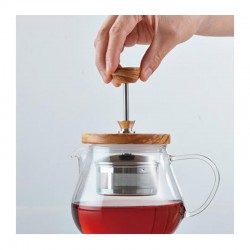 Hario Pull Up Tea Maker, Teaor Wood, 700 ml - Thumbnail