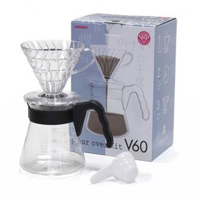 Hario - Hario V60 02 Kahve Demleme Seti, Şeffaf