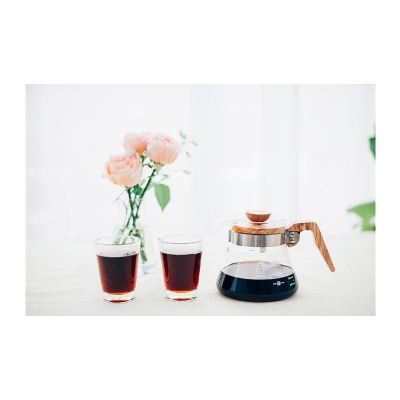 Hario - Hario V60 02 Kahve Servis Sürahisi, Ahşap Kapaklı, 600 ml (1)