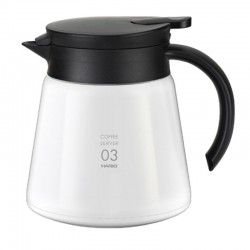 Hario V60 03 Yalıtımlı Paslanmaz Servis Sürahisi, 800 ml, Beyaz - Thumbnail