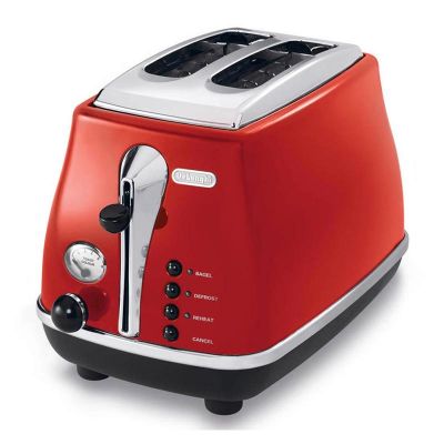 Delonghi - Delonghi Icona CTO 2003.R Ekmek Kızartma Makinesi Kırmızı