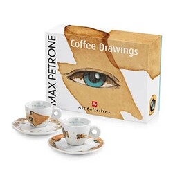 illy Art Collection 2018 Max Petrone Espresso 2’li Fincan Takımı, 60 cc - Thumbnail