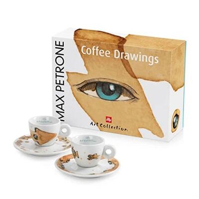 illy Art Collection 2018 Max Petrone Espresso 2’li Fincan Takımı, 60 cc