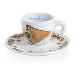 illy Art Collection 2018 Max Petrone Espresso 2’li Fincan Takımı, 60 cc - Thumbnail