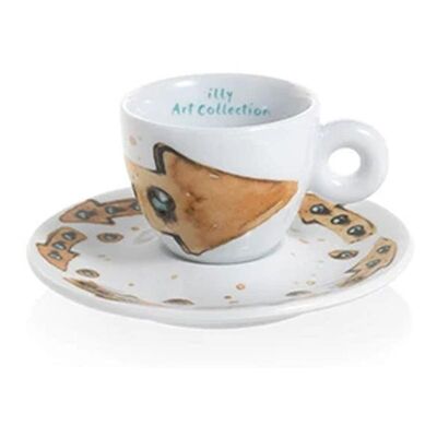 illy Art Collection 2018 Max Petrone Espresso 2’li Fincan Takımı, 60 cc