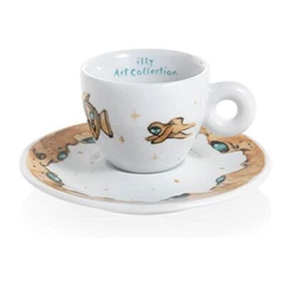 illy Art Collection 2018 Max Petrone Espresso 2’li Fincan Takımı, 60 cc