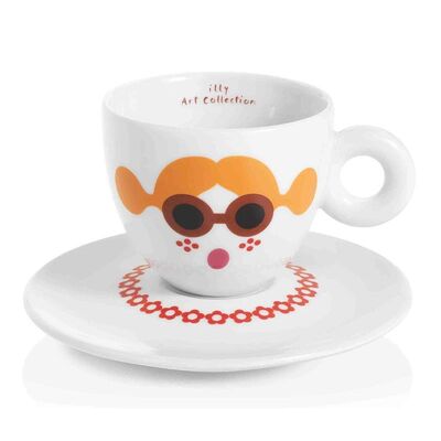 illy Art Collection 2019 Olimpia Zagnoli Cappuccino 6’lı Fincan Takımı, 170 cc
