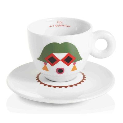 illy Art Collection 2019 Olimpia Zagnoli Cappuccino 6’lı Fincan Takımı, 170 cc