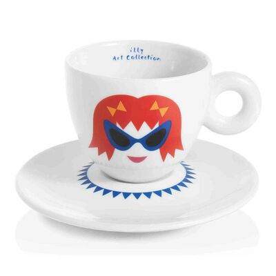 illy Art Collection 2019 Olimpia Zagnoli Cappuccino 6’lı Fincan Takımı, 170 cc