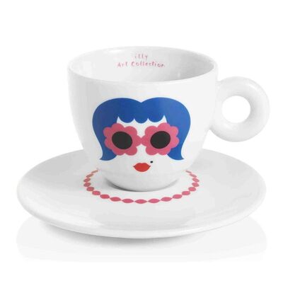 illy Art Collection 2019 Olimpia Zagnoli Cappuccino 6’lı Fincan Takımı, 170 cc