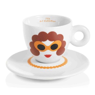 illy Art Collection 2019 Olimpia Zagnoli Cappuccino 6’lı Fincan Takımı, 170 cc