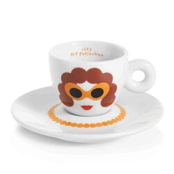 illy Art Collection 2019 Olimpia Zagnoli Espresso 2’li Fincan Takımı, 60 cc - Thumbnail