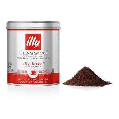 illy Öğütülmüş Toz Kahve, Orta Kavrulmuş, 125 gr