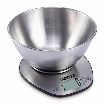 Jadever - Jadever Türkter 42 Mutfak Tartısı, Paslanmaz Kase, 5 kg