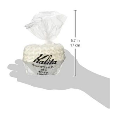 Kalita Wave 185 Filtre Kahve Kağıdı, 100 Adet, Beyaz