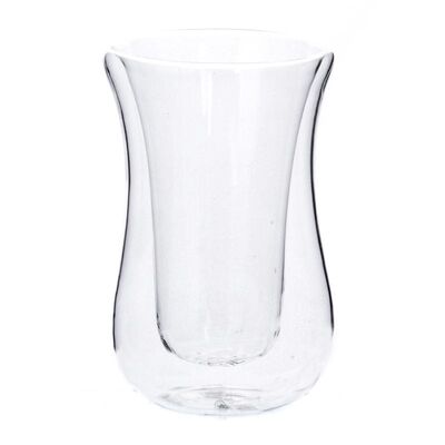 Keenmax - Keenmax Çift Cidarlı & Camlı 2'li Çay Bardak, 100 ml