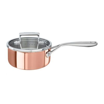 KitchenAid - KitchenAid 3-Ply Sos Tenceresi, Bakır, Uzun Sap, 16 cm