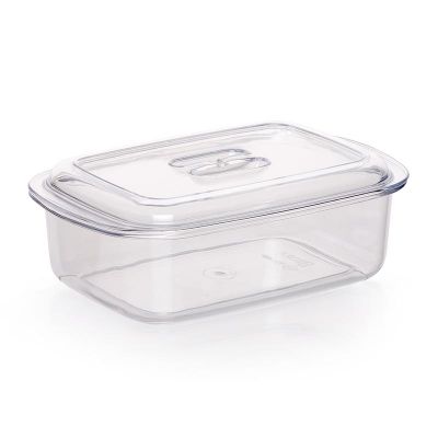 Bora Plastik - Bora Plastik Saklama Kabı, Kristal, No: 2, 0.80 L