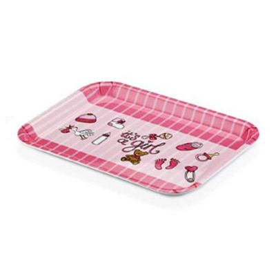 Külsan Thermoset - Külsan Thermoset Baby Life Bebek Tepsi, 31x23 cm, Pembe