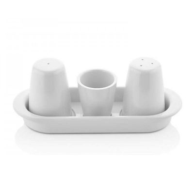 Külsan Thermoset - Külsan Thermoset Tuzluk Biberlik ve Kürdanlık Seti, 20x7 cm