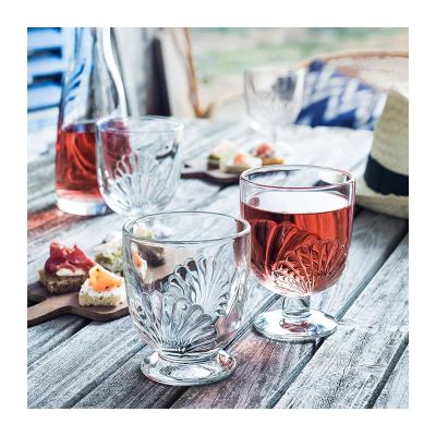La Rochere Belle Ile Kabuk Desenli Cam Şarap Kadehi, 290 ml