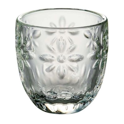 La Rochere Çiçek Desenli Mini Cam Bardak, 100 ml