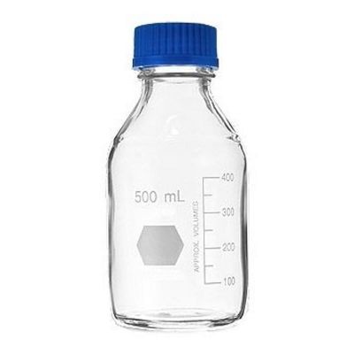 Cafemarkt - Cafemarkt Laboratuvar Şişesi, Vida Kapaklı, 500 ml