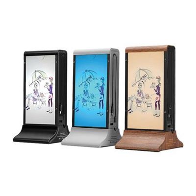 Cyclone - Cyclone Masaüstü Mobil Şarj Cihazı, Powerbank, LCD Ekranlı, Ahşap (1)