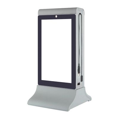 Cyclone - Cyclone Masaüstü Mobil Şarj Cihazı, Powerbank, LCD Ekranlı, Gri (1)