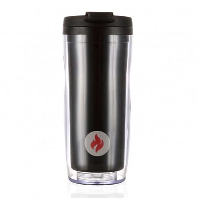 Les Artistes - Les Artistes Smart Mug & Termos, Sıcaklık Göstergeli, 330 ml, Siyah
