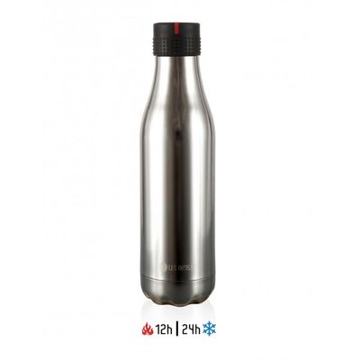 Les Artistes - Les Artistes Zamanlamalı Termos, 16.5 oz, 500 ml, Gümüş