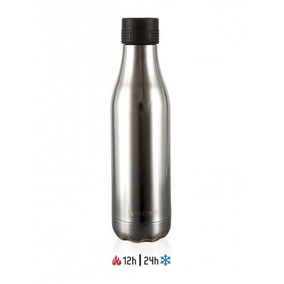 Les Artistes - Les Artistes Zamanlamalı Termos, 16.5 oz, 500 ml, Gümüş (1)