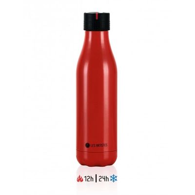 Les Artistes - Les Artistes Zamanlamalı Termos, 16.5 oz, 500 ml, Kırmızı