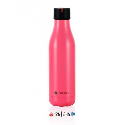 Les Artistes - Les Artistes Zamanlamalı Termos, 16.5 oz, 500 ml, Pembe