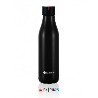 Les Artistes - Les Artistes Zamanlamalı Termos, 16.5 oz, 500 ml, Siyah