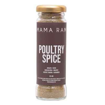 Mama Ram - Mama Ram Poultry Amerika Baharatı, Cam Şişe, 25 gr