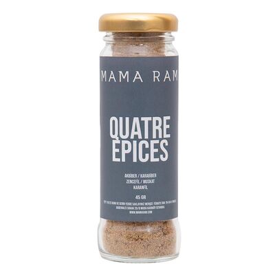 Mama Ram - Mama Ram Quatre Epices Fransız Baharatı, Cam Şişe, 45 gr