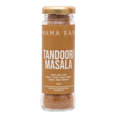Mama Ram - Mama Ram Tandoori Masala Hindistan Baharatı, Cam Şişe, 45 gr