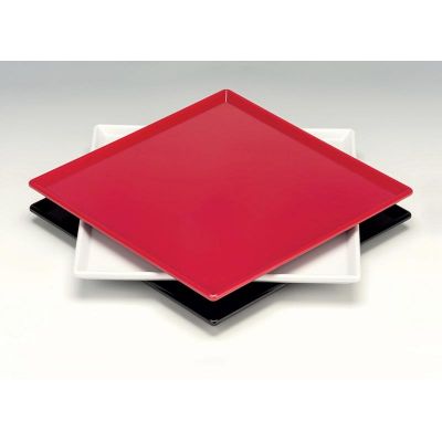 Zicco - Zicco Kare Teşhir Tabağı, Melamin, 25x25 cm, Kırmızı