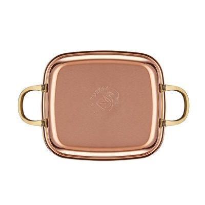 Altınbaşak Multi Metal Kare Sahan, 14x16 cm, Bakır