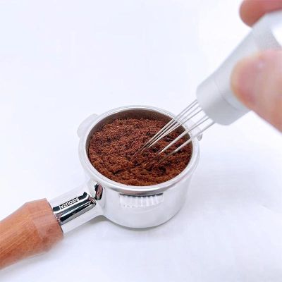 Neouza Alüminyum Saplı 8 İğneli WDT Kahve Dağıtıcı, Gümüş