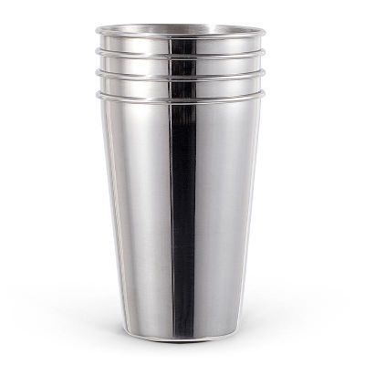 Ozdusk Paslanmaz Çelik Kokteyl Bardağı, 475 ml, 4 Adet, Gri