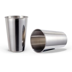 Ozdusk Paslanmaz Çelik Kokteyl Bardağı, 475 ml, 4 Adet, Gri - Thumbnail