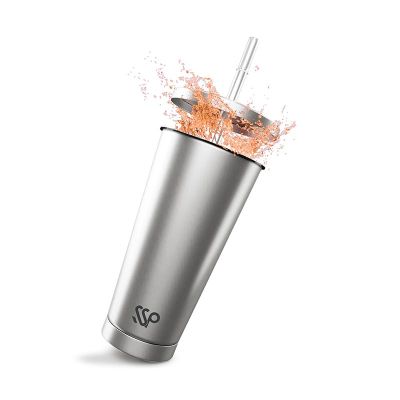 Ozdusk Paslanmaz Pipetli Termos Matara, 500 ml, Gri