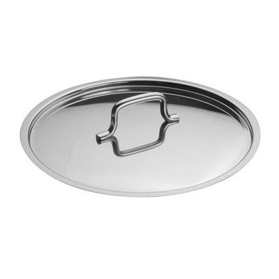Öztiryakiler - Öztiryakiler Düz Silindirik Tencere Kapağı, Parlak, 24 cm