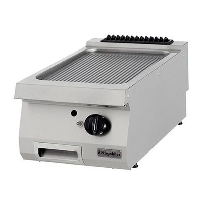 Öztiryakiler - Öztiryakiler OGG 4070 N Grill Plate, Oluklu, Gazlı, 40x70 cm, Sert Krom Kaplı