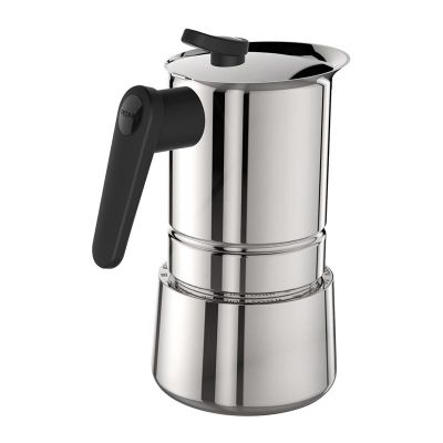 Pedrini - Pedrini Caffet-Acciaio Moka Pot, 4 Cups